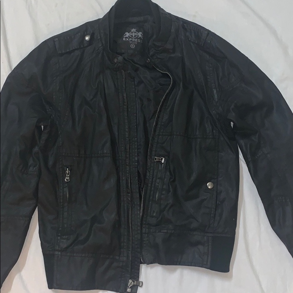 Men’s Express Leather jacket in great condition!